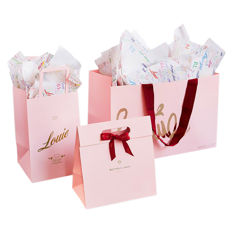 Paper bag custom print logo gift bag