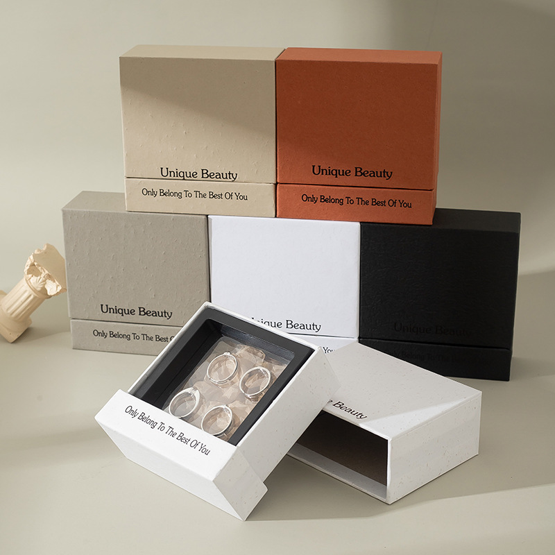 Custom Printed Ribbon Hard Paper gift Box