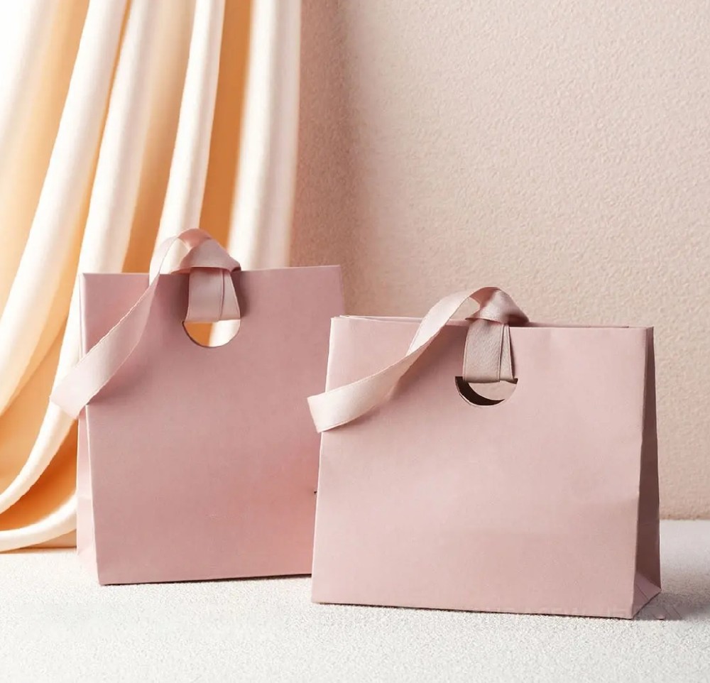 Gift LuxuryPaper bag Jewelry Paper Bag with Box Retail Clothing Packaging